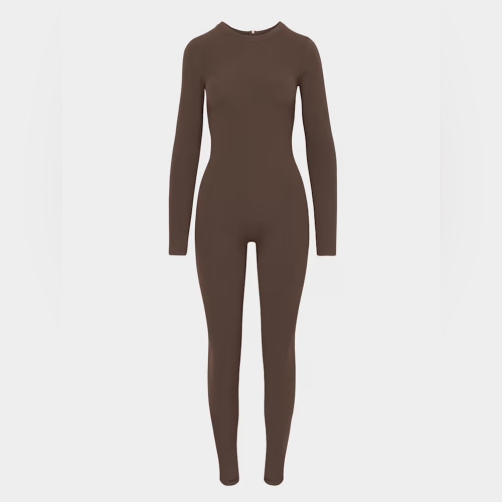 Brown Long Sleeve Bodysuit